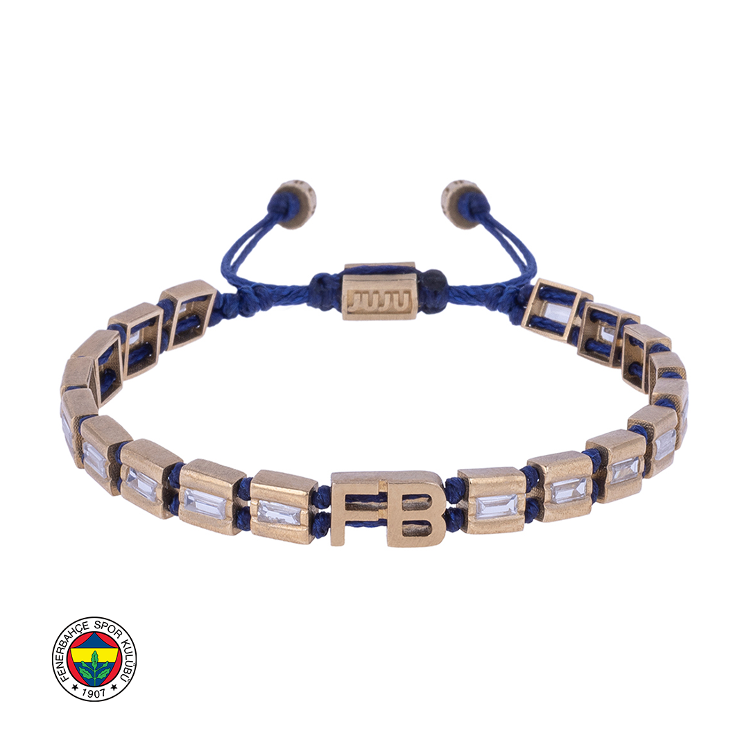 FB Bronzen Armband met Stenen