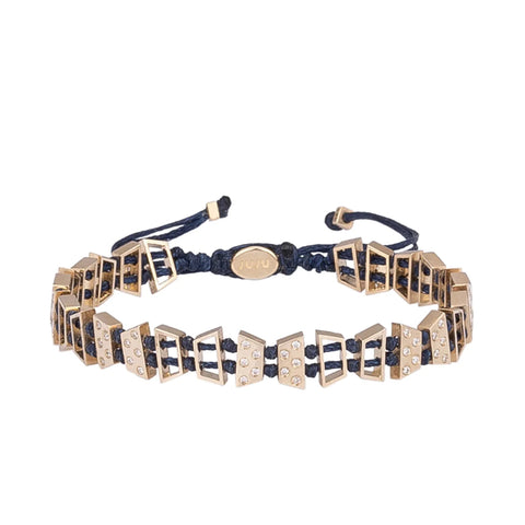 Sea Sparkle Gold Bracelet with Diamond Stones