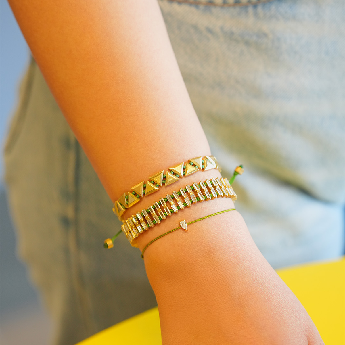 Drog Gold Cord Bracelet