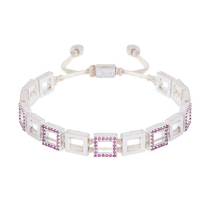 Square Bracelet with Stones