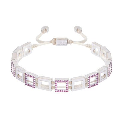 Square Bracelet with Stones