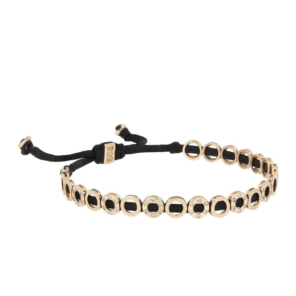 Skylight Gold Bracelets with Diamond Stones