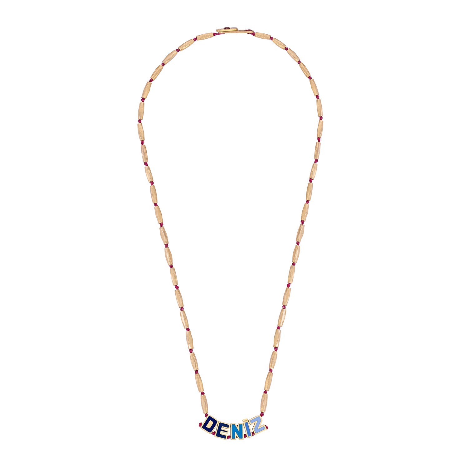 Enamel Name Necklace