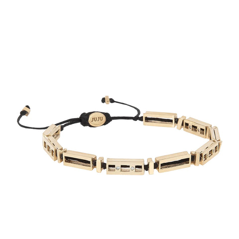 Vesta Gold Bracelets with Diamond Stones