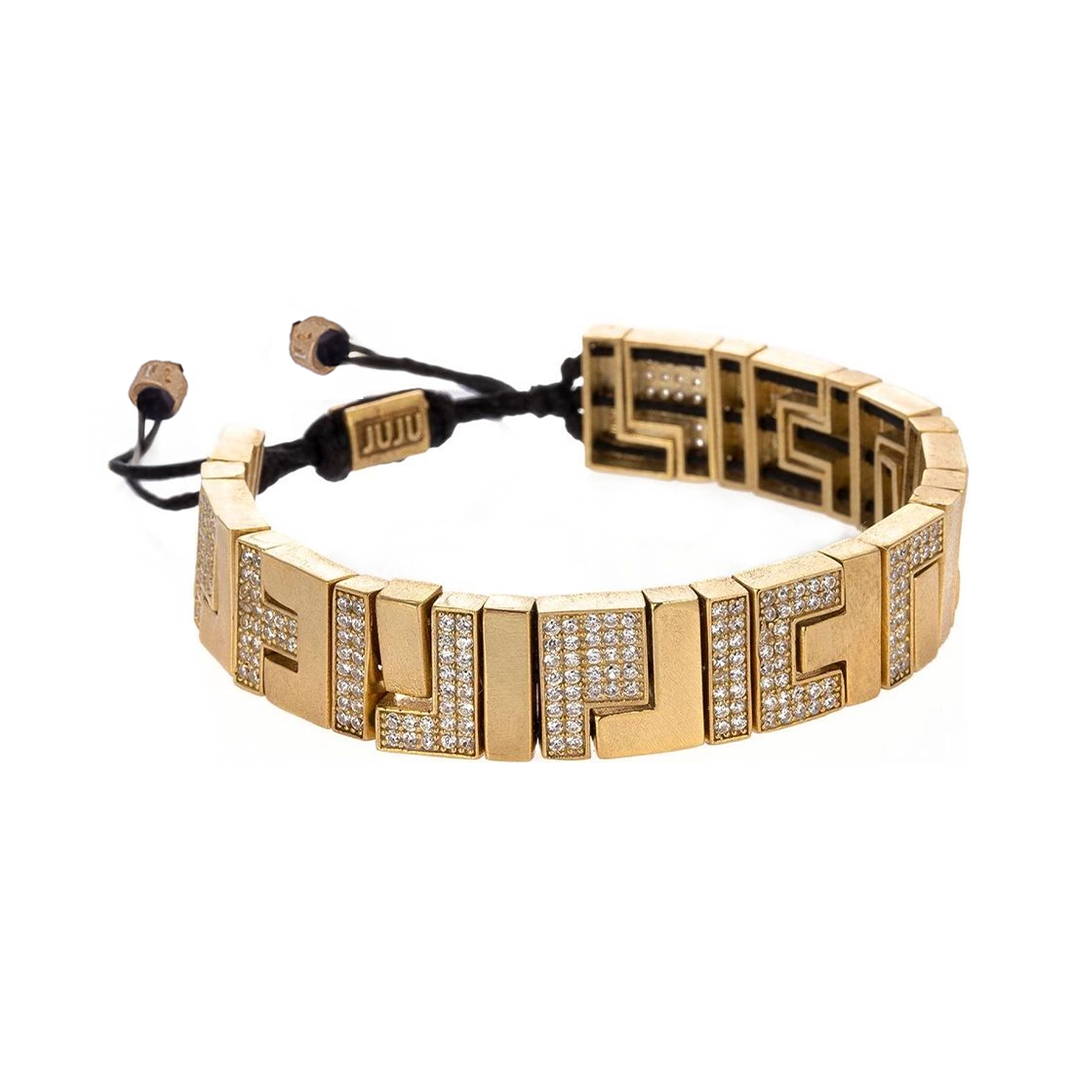 Tetris Block Bracelet with Stones