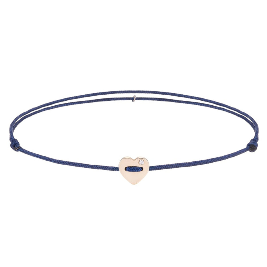 Heart Gold Cord Bracelet