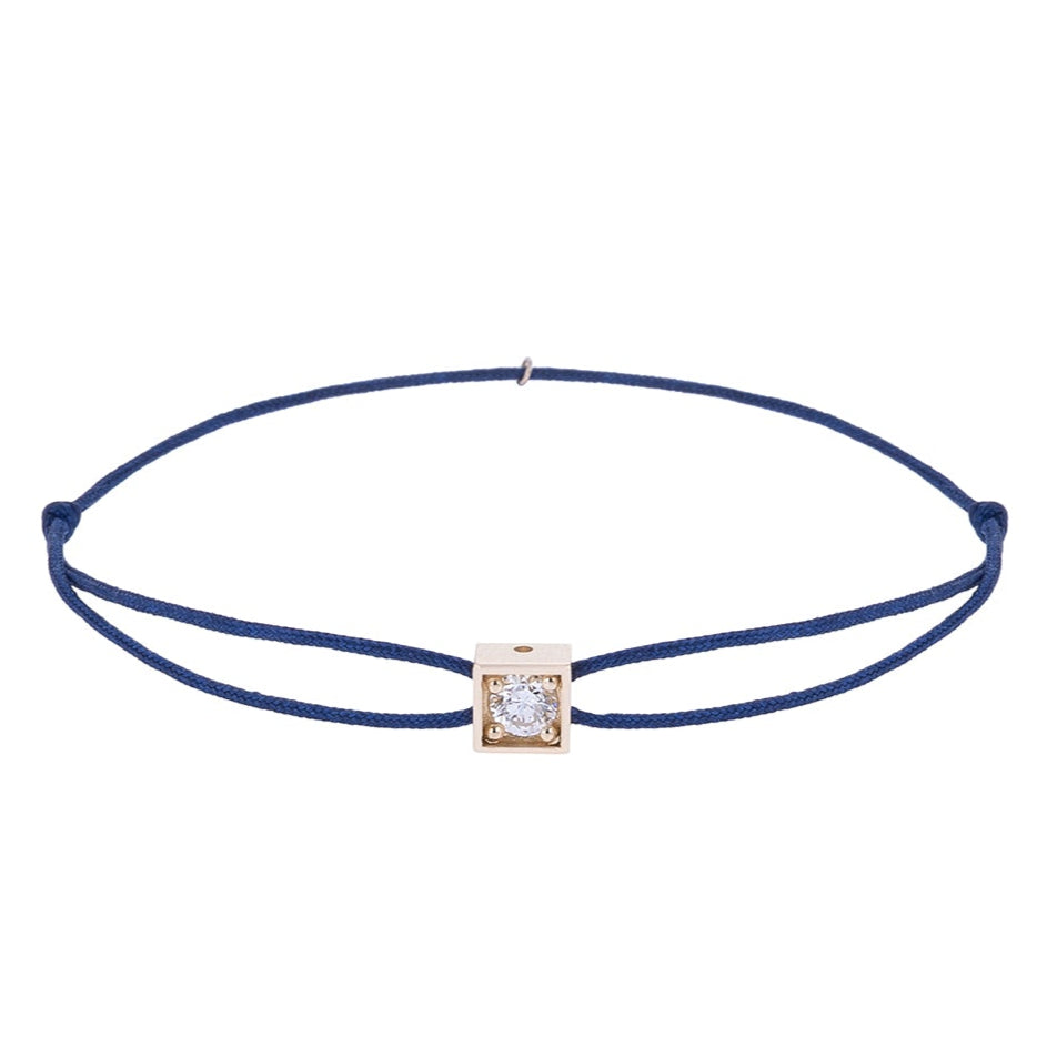 Square Gold Cord Bracelet