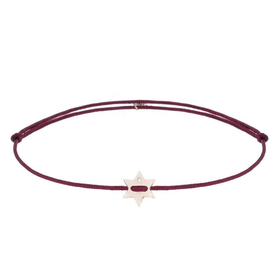 Star Gold Cord Bileklik