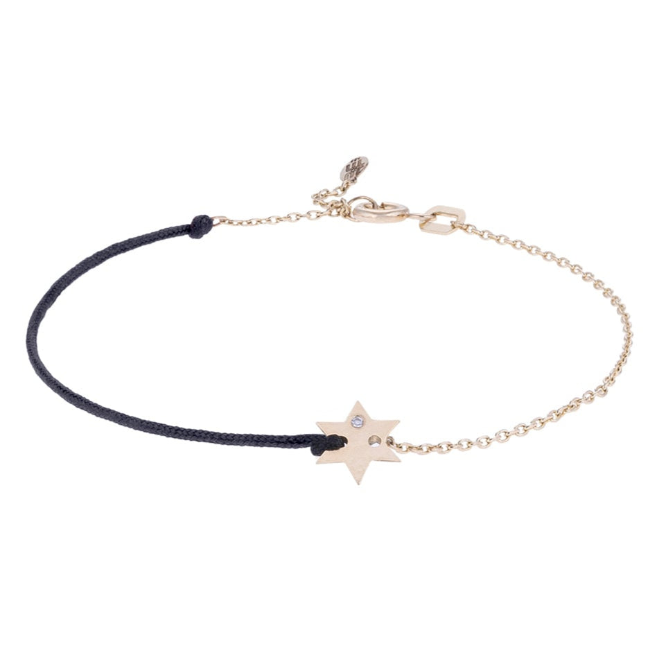 Star Rope and Chain Gold Bracelet