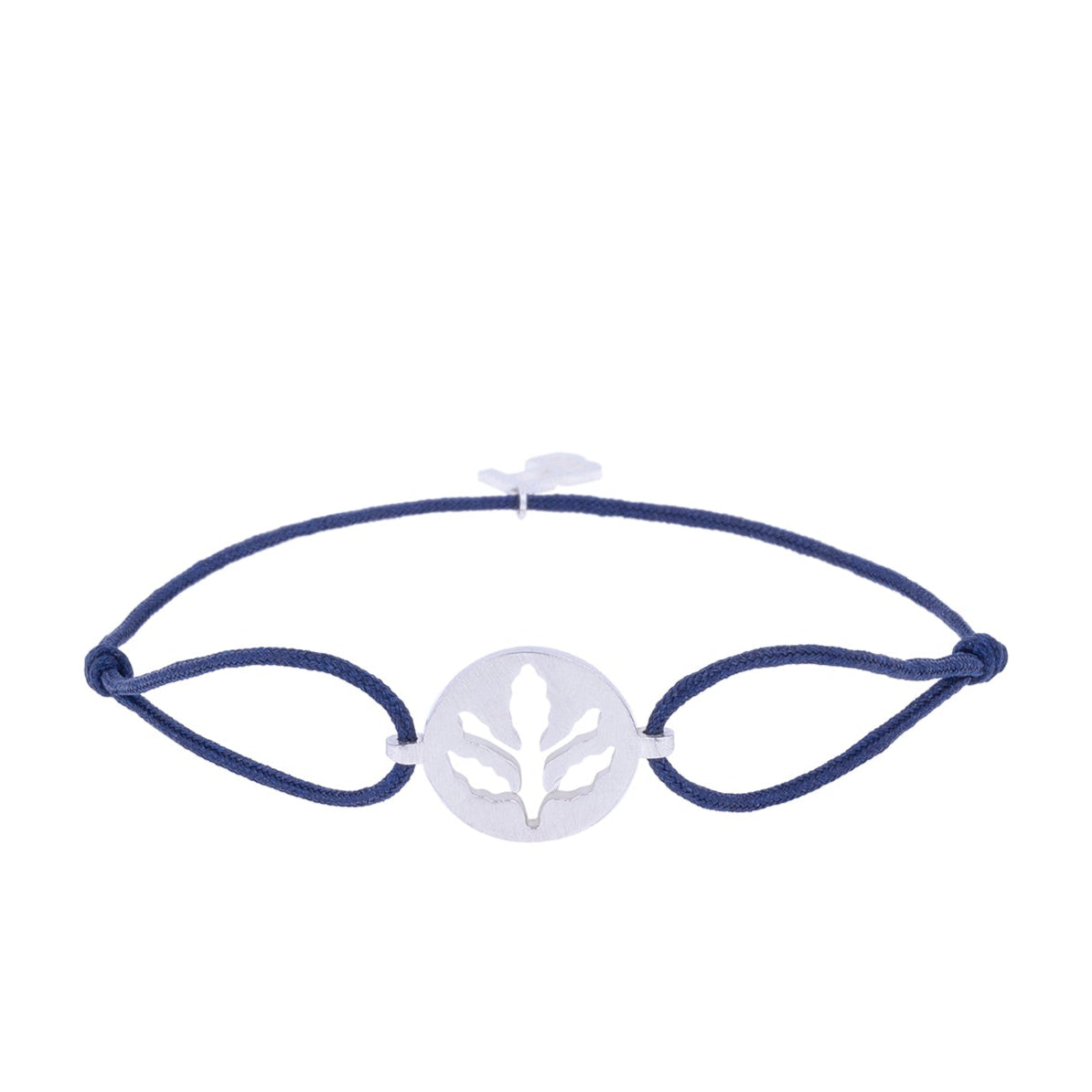FB Silver Acorn Cord Bracelet