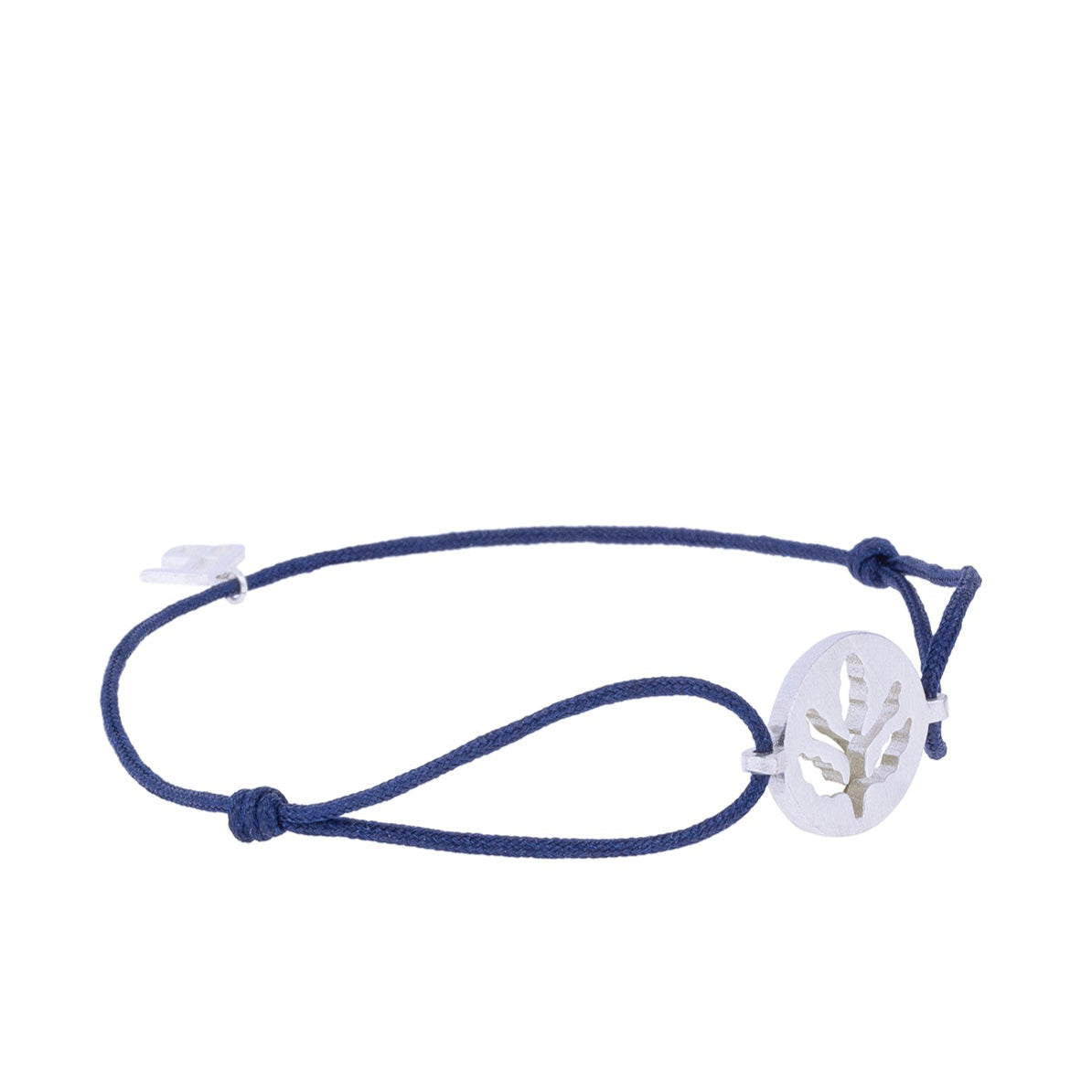 FB Silver Acorn Cord Bracelet