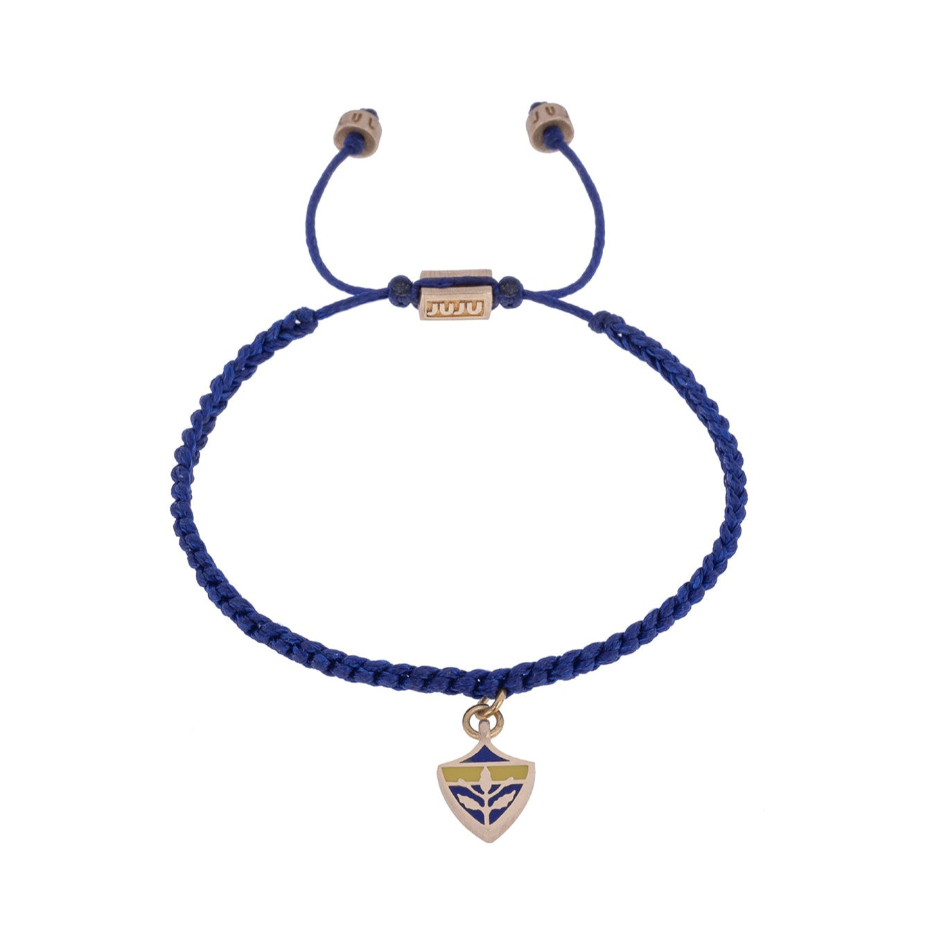 FB Crest Silver Cord Bracelet