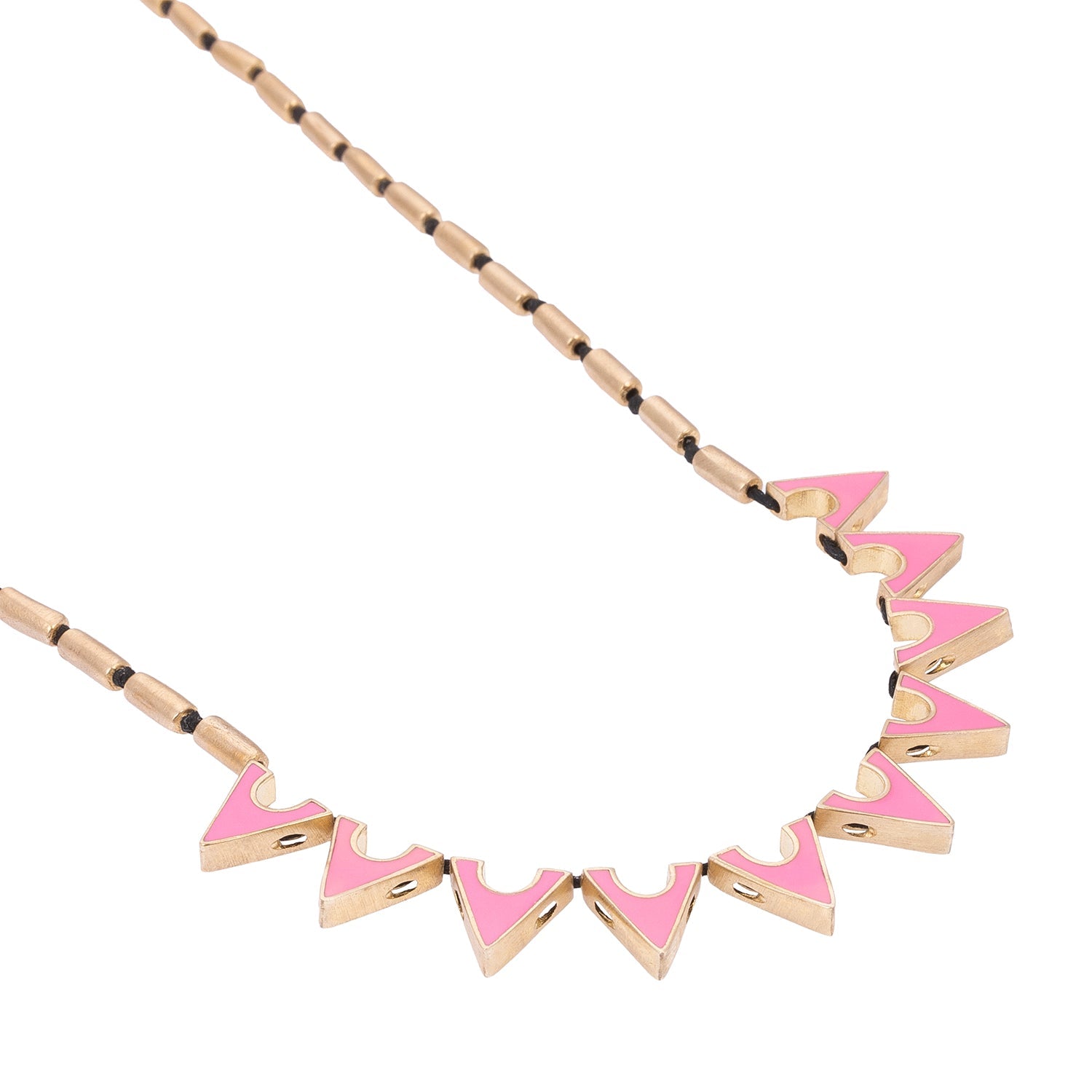 Enameled Luminous Enamel Necklace