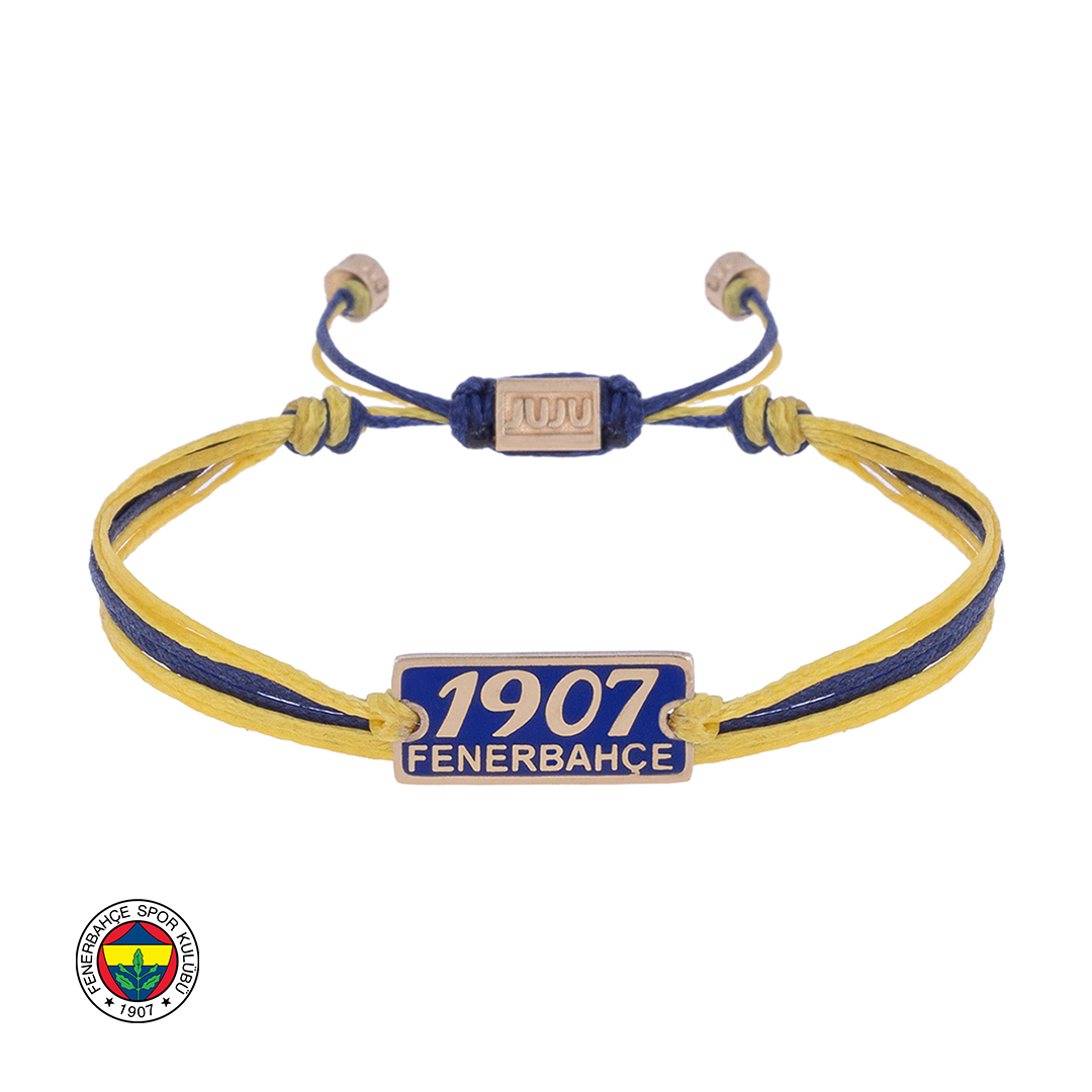 1907 Bronze Yellow & Navy Cord Bracelet