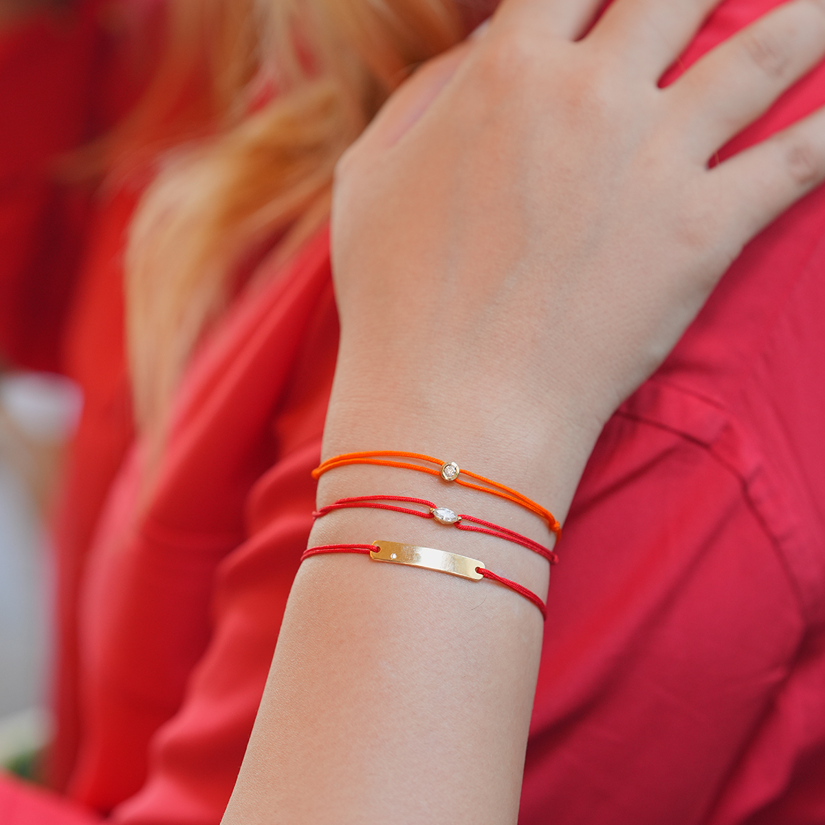 Circle Gold Cord Bracelet