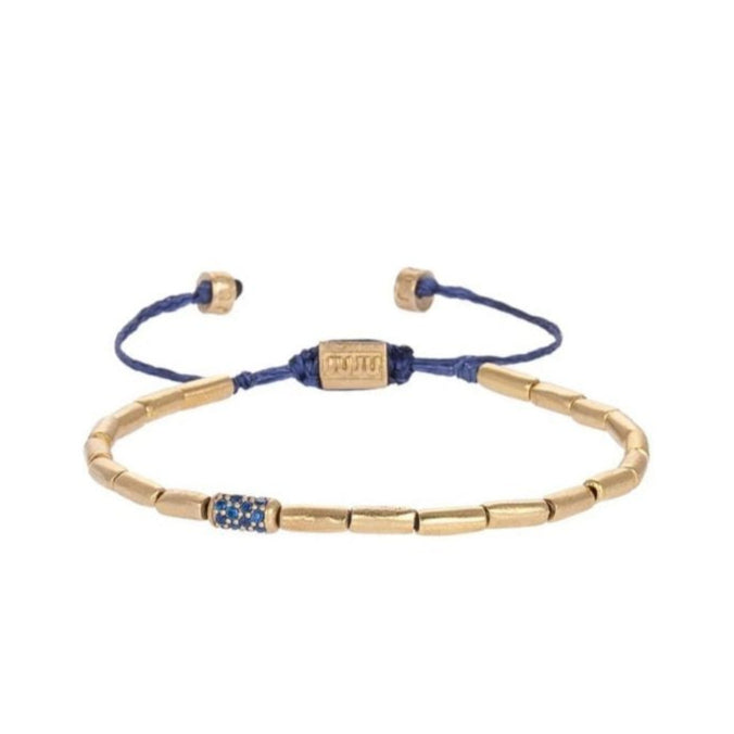 Tube Bracelet with Stone Detail