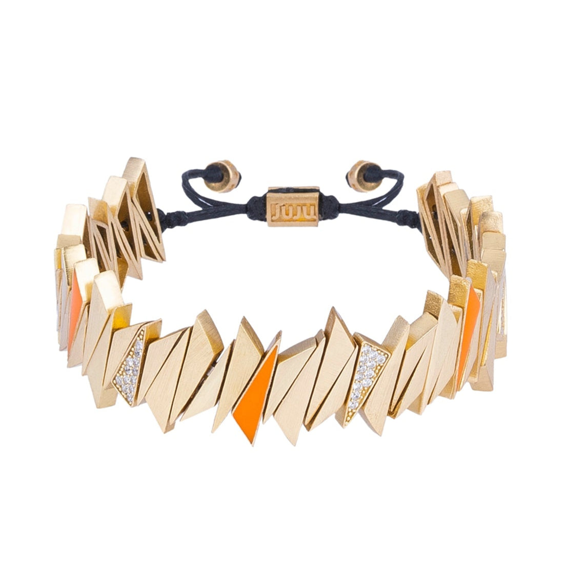 Dragon Asymmetry Enamel Bracelet with Stone