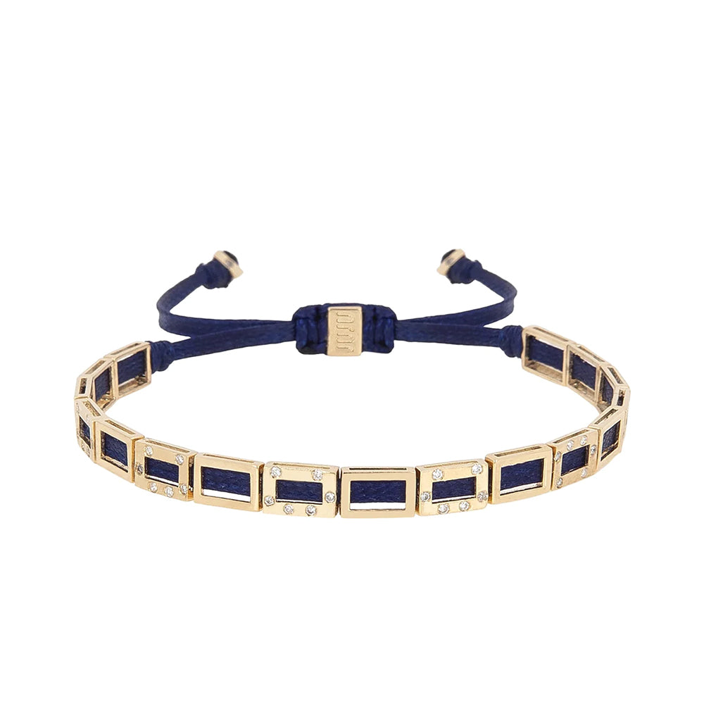 Caesar Gold Bracelets with Diamond Stones