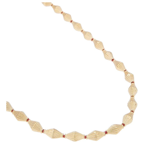 Striped Almond Necklace