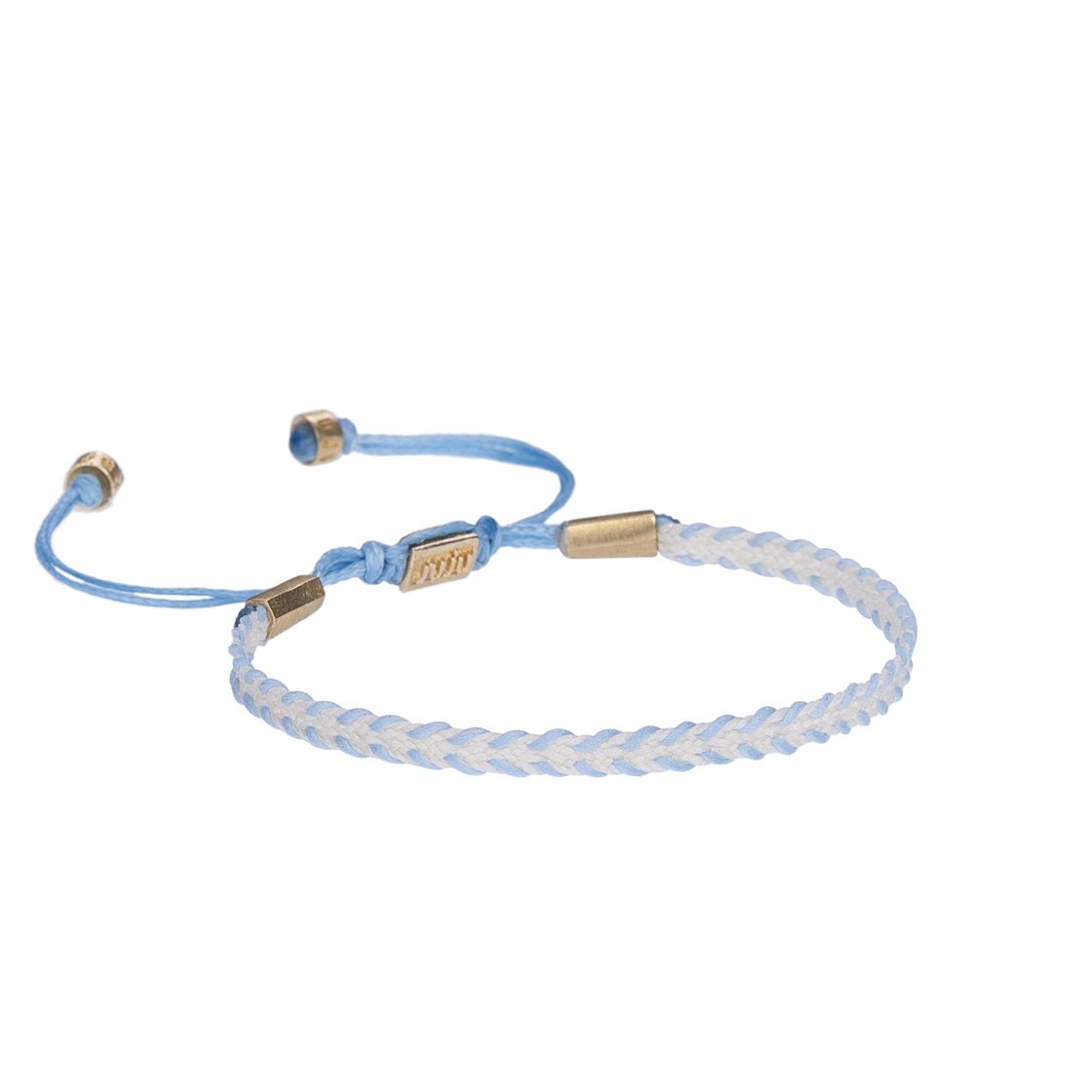 White&Blue Whimsy Slim Cord Bracelet