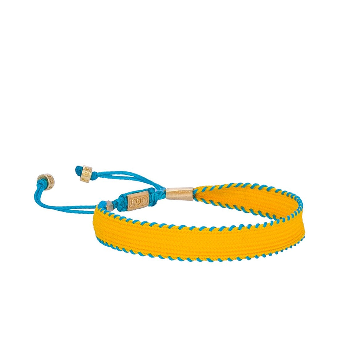 Yellow&Blue Whimsy Thick Cord Bracelet
