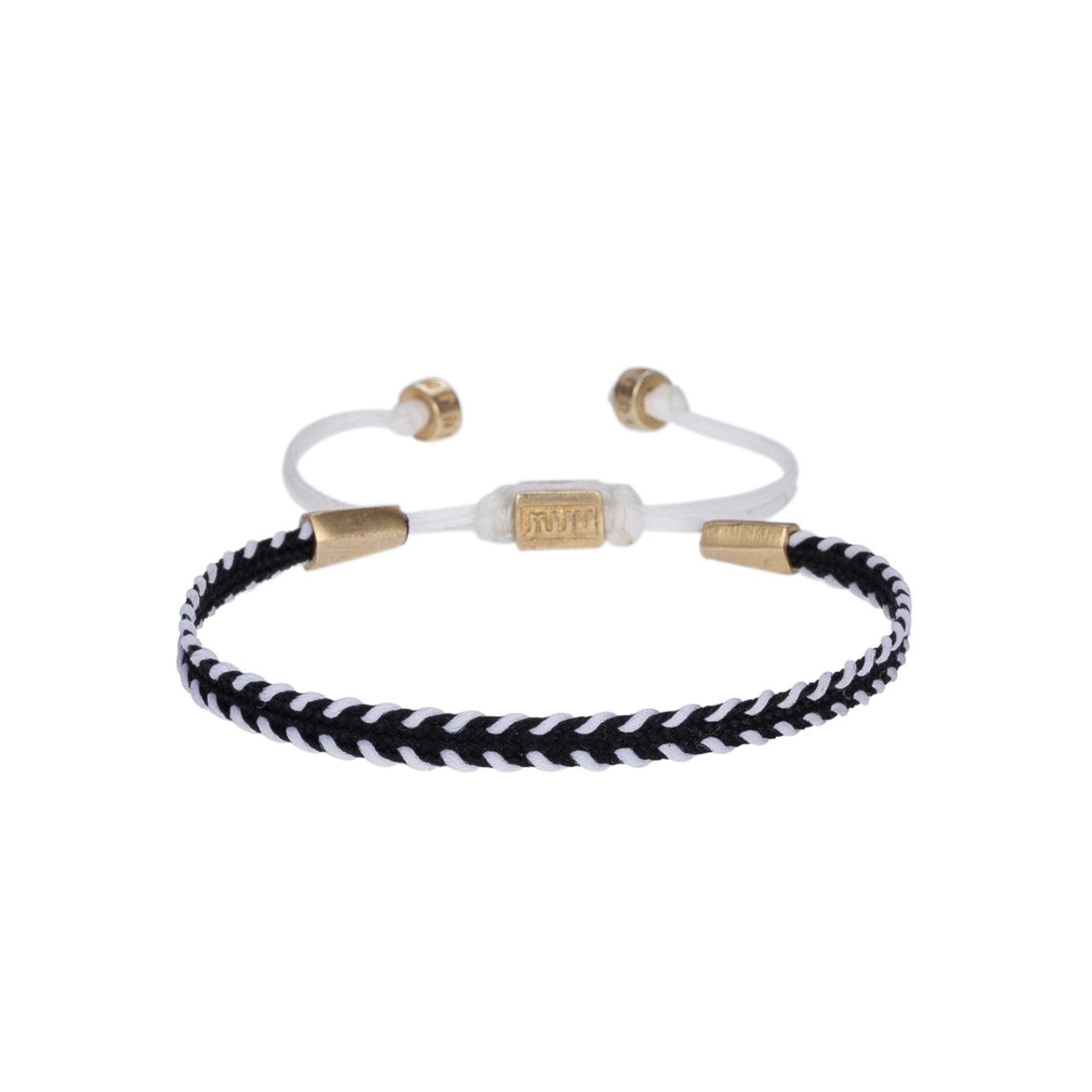 Black&White Slim Cord Bracelet