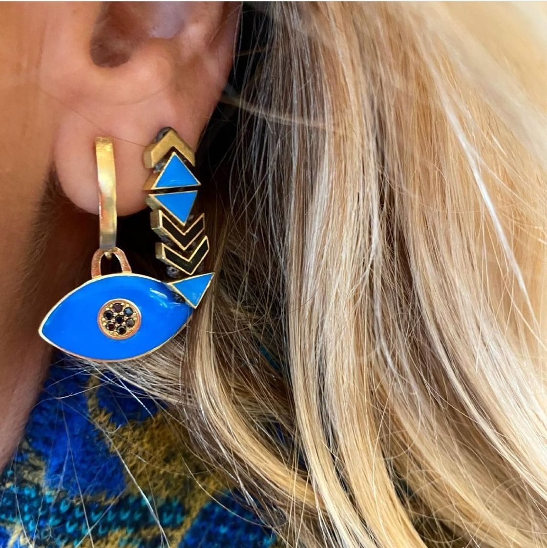 Evil eye Earring