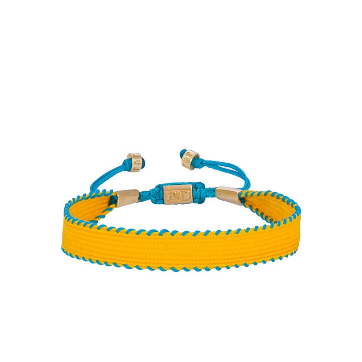 Yellow&Blue Whimsy Thick Cord Bracelet