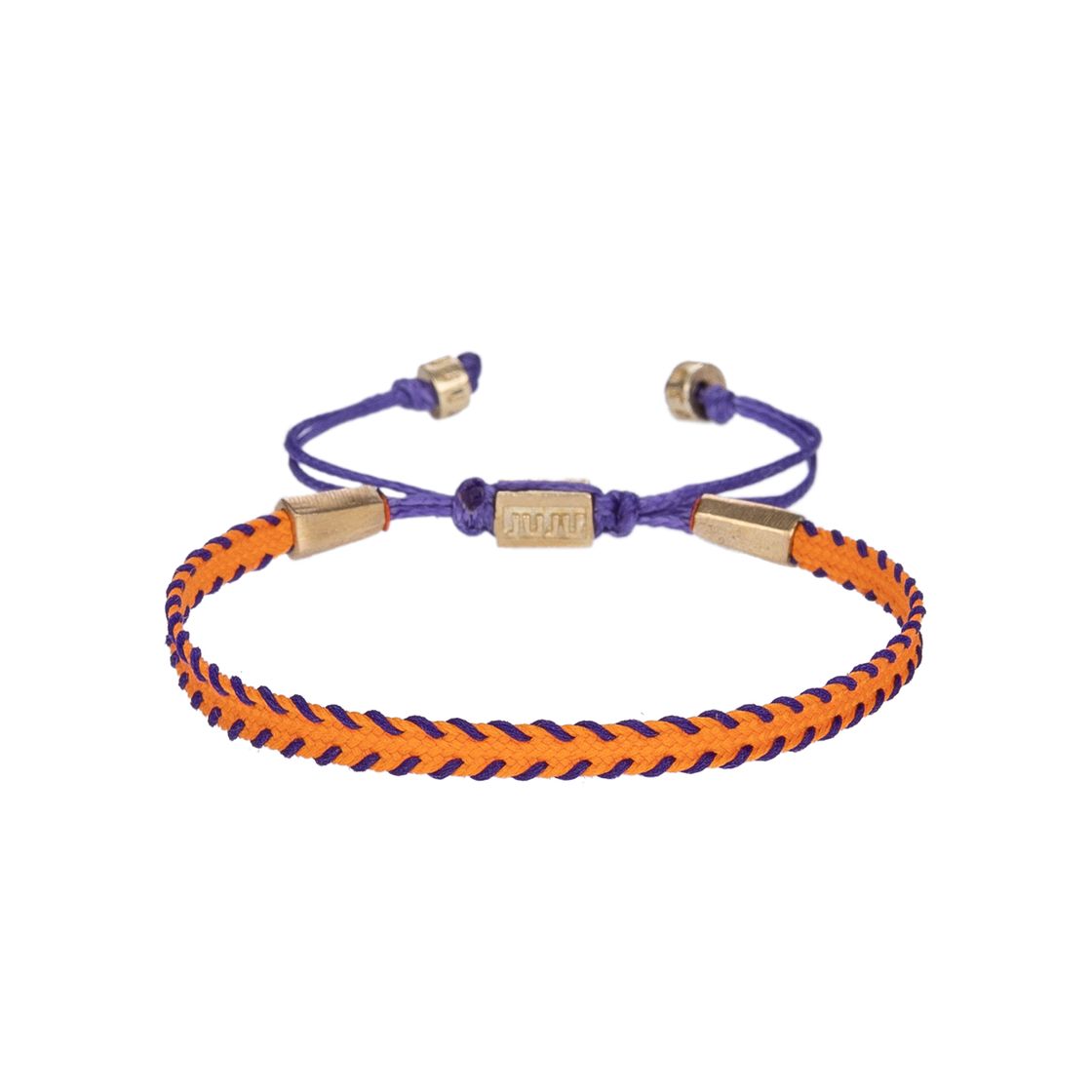 Orange&Purple Slim Cord Bracelet