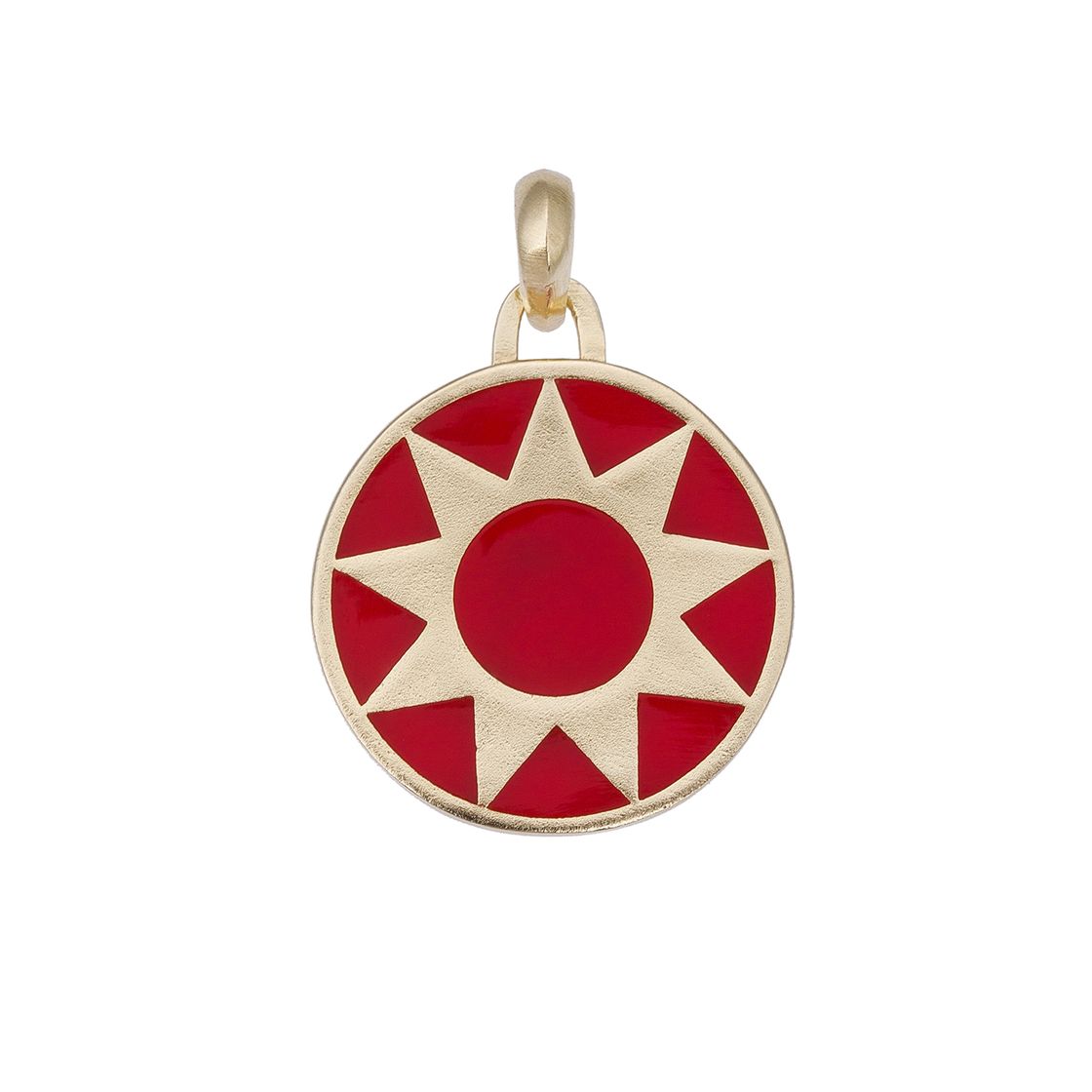 Sunburst Charm with Enamel