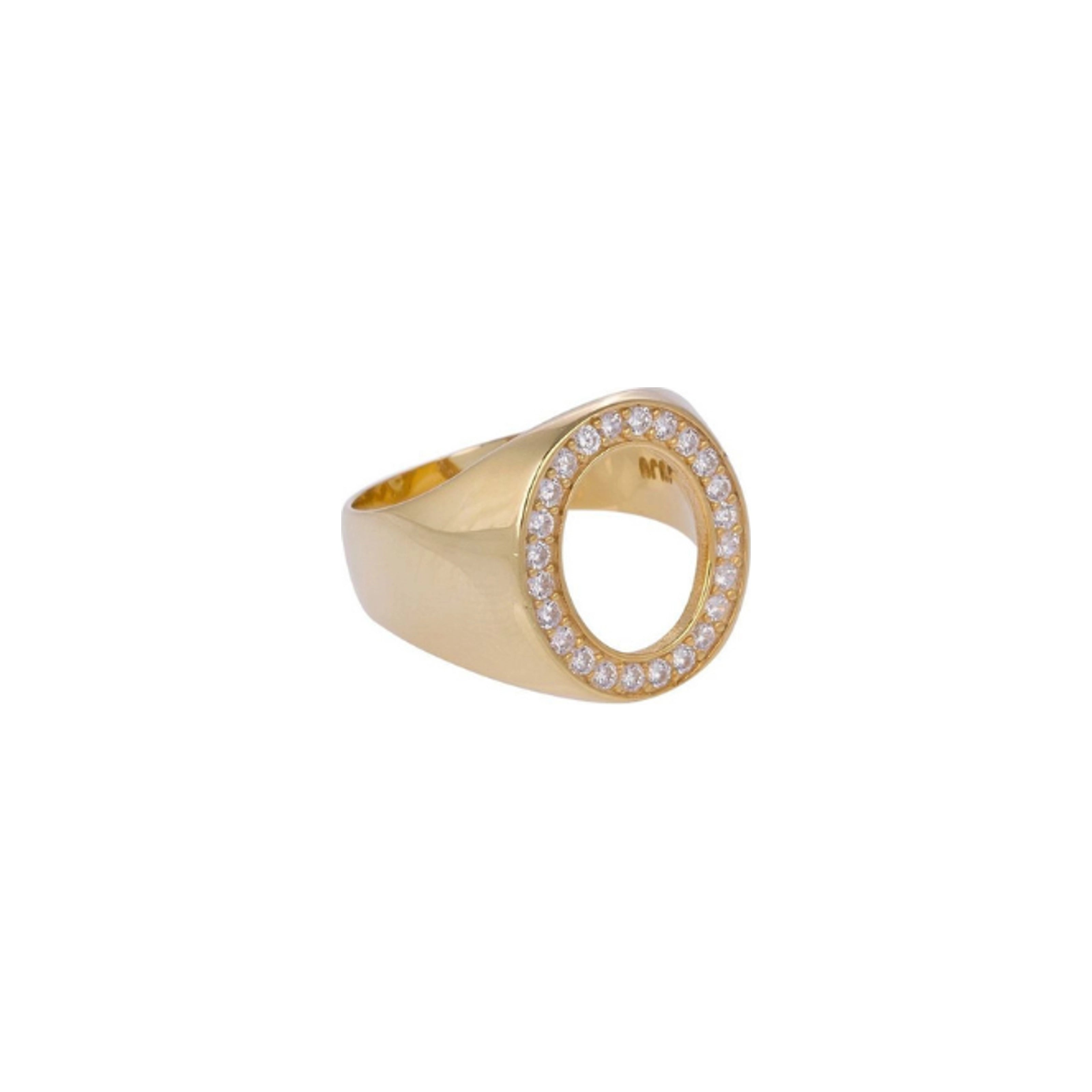 Oval Ring with Stones