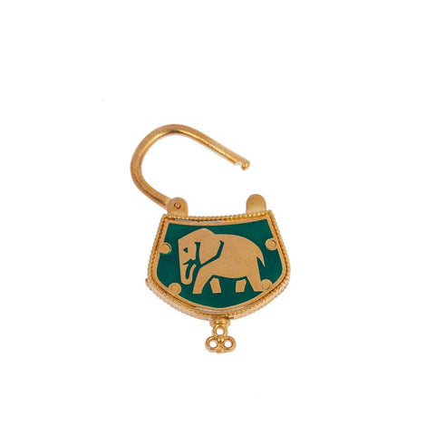  Elephant Lock with Enamel