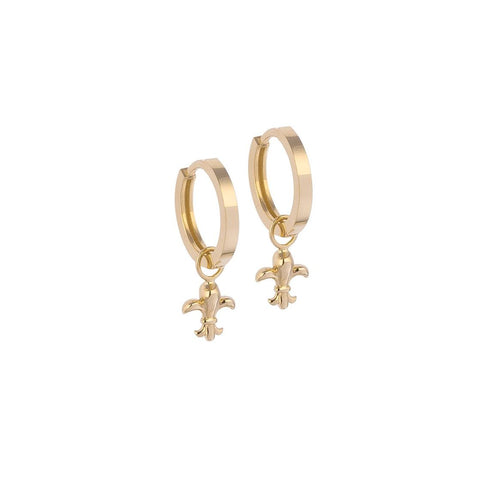 Gold Lily Earrings