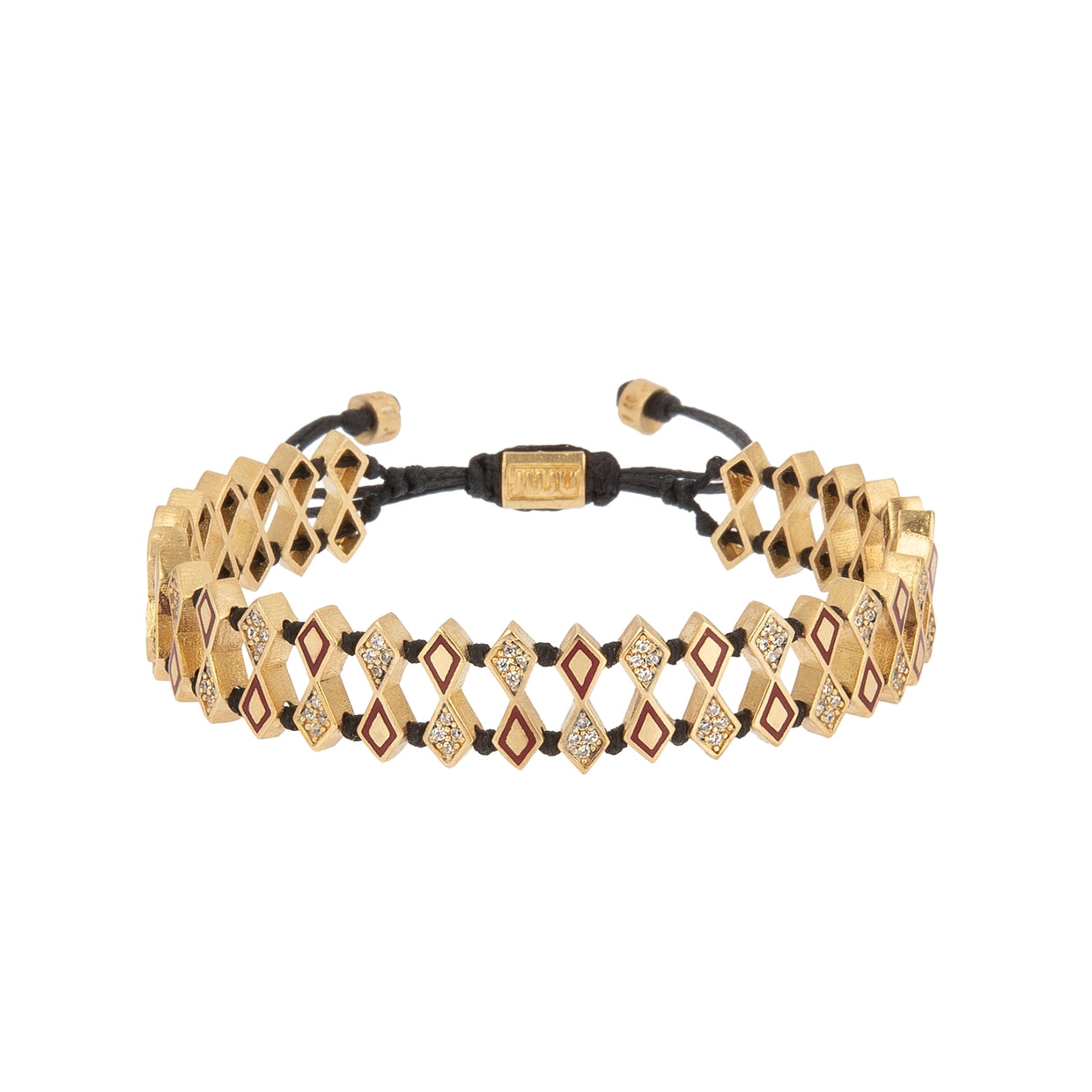 Checkered Bracelet with Stones