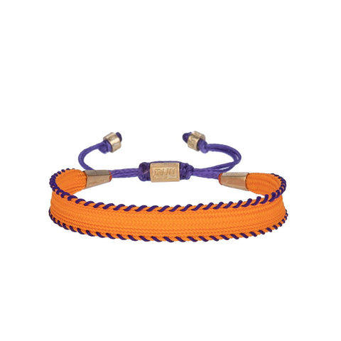 Purple&Orange Thick Cord Bracelet