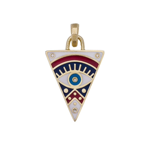 The Multicolor Eye Charm with Enamel
