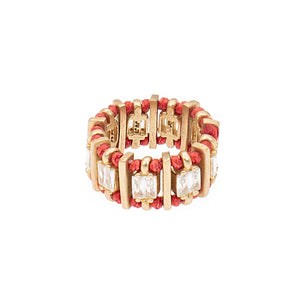 Thick Baguette Stone Ring