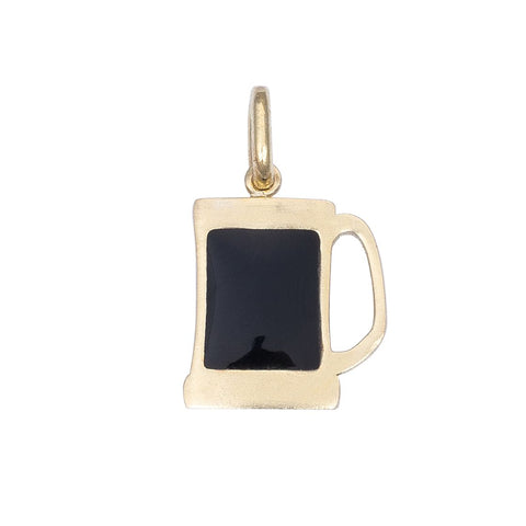 Beer Glass Charm with Enamel