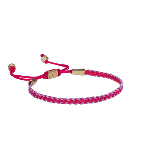 Pink&Lilac Slim Cord Bracelet