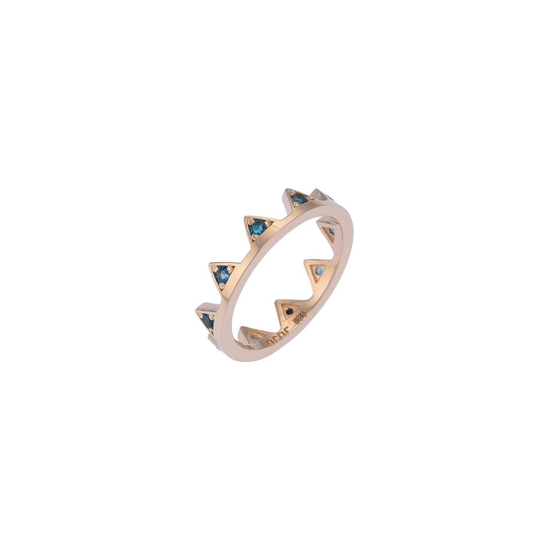 Wild Gold Ring with Sapphire Stones