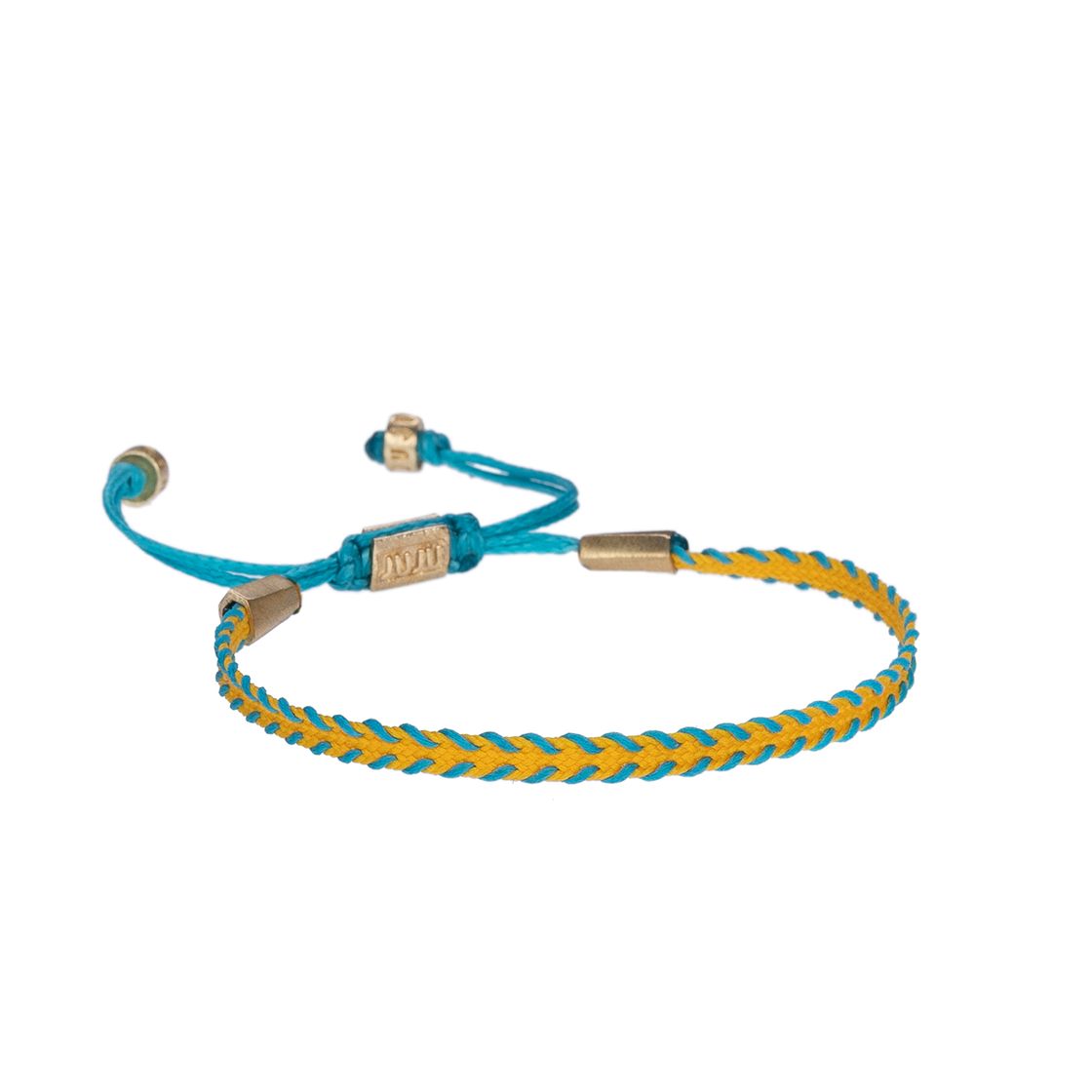 Yellow&Blue Slim Cord Bracelet